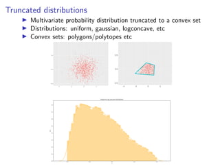 volesti: sampling efficiently from high dimensional distributions | PDF