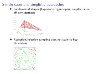 volesti: sampling efficiently from high dimensional distributions | PDF