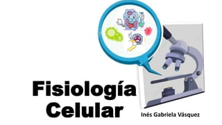 Fisiología
Celular Inés Gabriela Vásquez
 