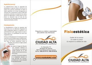Fisioestetica  PDF Clinica de Fisioterapia Ciudad Alta SL