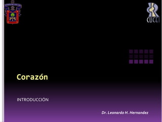 Corazón INTRODUCCIÓN Dr. Leonardo H. Hernandez 