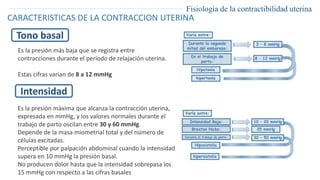 Fisiologia contracción uterina 