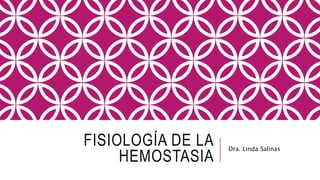 FISIOLOGÍA DE LA
HEMOSTASIA
Dra. Linda Salinas
 