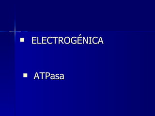 ELECTROGÉNICA ATPasa 