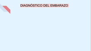 DIAGNÓSTICO DEL EMBARAZO
 