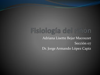 Adriana Lisette Bejar Macouzet
Sección 07
Dr. Jorge Armando López Capiz
 