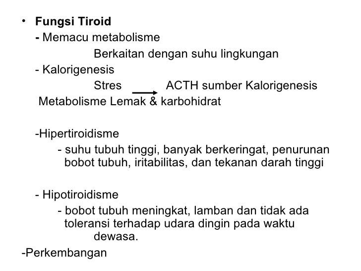 Fisiologi Kelenjar  Tiroid 