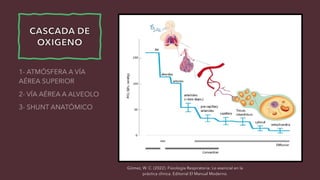 Gómez, W. C. (2022). Fisiología Respiratoria: Lo esencial en la
práctica clínica. Editorial El Manual Moderno.
 