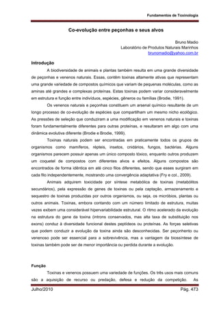 Fisiologia comparada USP 2010