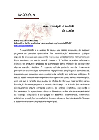 Fisiologia comparada USP 2010