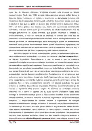 Fisiologia comparada USP 2010