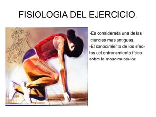 Fisiologia del ejercicio diapositivas. | PPTX