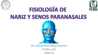 Dra. Hannia Itzhel Villegas Espinoza
R1 ORL y CCC
UMAE 25
 
