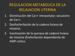 Fisiologia uterina | PPT