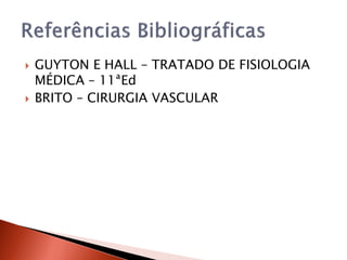    GUYTON E HALL – TRATADO DE FISIOLOGIA
    MÉDICA – 11ªEd
   BRITO – CIRURGIA VASCULAR
 