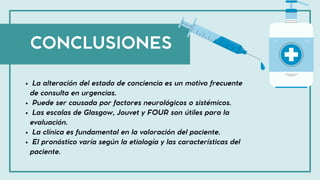 Coma y alteraciones del estado de conciencia | PDF