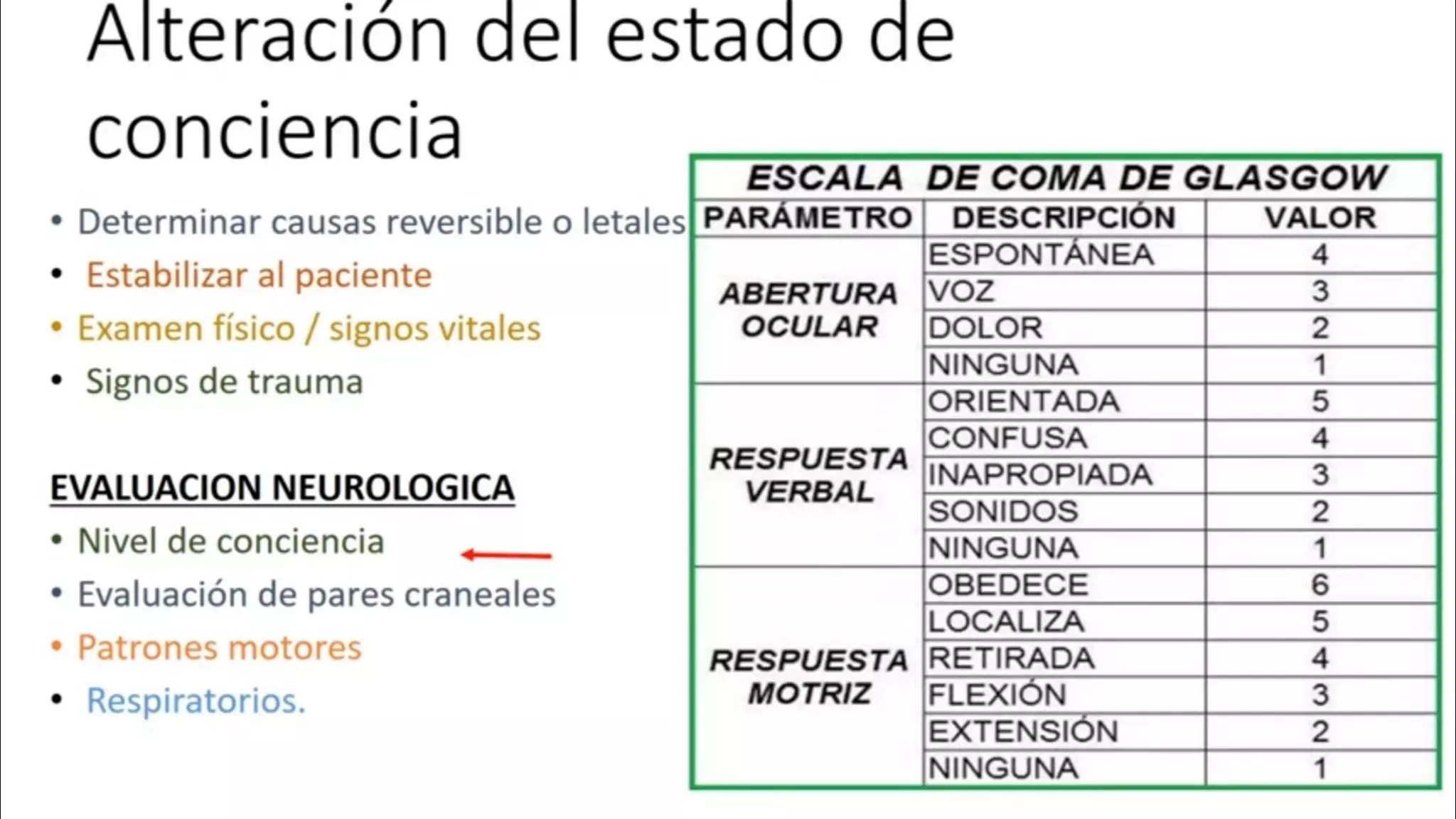 Fisiopatologia - alteraciones del estado de conciencia | PPT