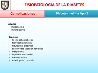 Fisiopatologia de la diabetes mellitus tipo 2