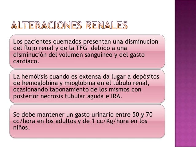 Fisiopatologia de las quemaduras