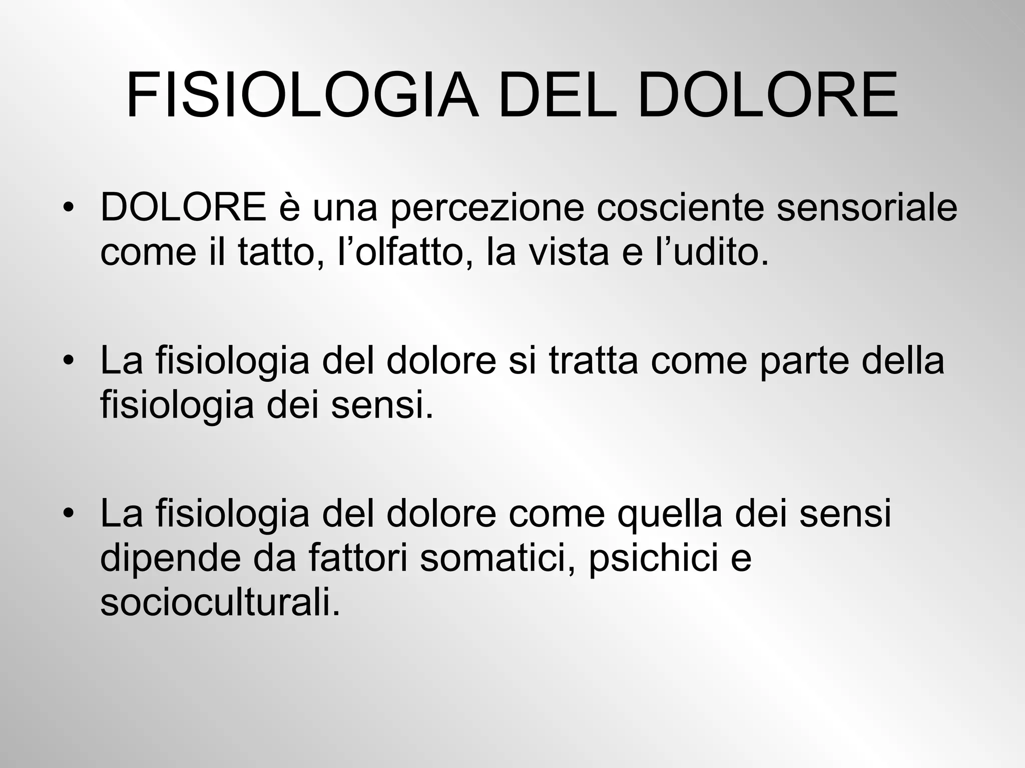 la conseguenza di un grandissimo dolore