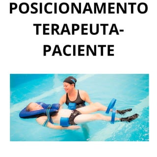 POSICIONAMENTO
TERAPEUTA-
PACIENTE
 