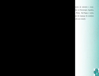 6
cia funcional, promovendo a manutenção e/
ou restauração da amplitude de movimento, a
melhora da força muscular, a redução da dor,
a melhora do condicionamento cardiorrespi-
ratório e o aumento da capacidade aeróbica,
melhora da circulação sanguínea, a redução
da espasticidade, a melhora funcional do
equilíbrio, locomoção e coordenação, entre
outros benefícios.
Uma sessão de Fisioterapia Aquáti-
ca é composta de várias fases de tratamento,
envolvendo, principalmente, aquecimento,
alongamento, exercícios específicos e rela-
xamento. As técnicas são variadas e podem
ser realizadas em grupo ou individualmente,
com a utilização ou não de materiais auxilia-
res como flutuadores, aquatubes, caneleiras,
tornozeleiras, palmares, coletes e outros.
Essa modalidade de terapia é indica-
da em afecções neurológicas, reumatológicas,
traumato-ortopédicas, pneumológicas, na
cardiologia, bem como em ginecologia e obs-
tetrícia, pediatria, gerontologia, estados de
ansiedade emocional, depressão ou estresse.
Suas contraindicações são poucas, sendo re-
lativas ou absolutas, e envolvem: doenças de
pele, estados críticos de saúde geral, infecções
agudas ou crônicas, febre, crises de epilepsia
sem controle, intolerância ao cloro, medo da
água, e outras.
Os objetivos desse livro são:
- propiciar conhecimentos básicos sobre ter-
modinâmica e hidrocinética;
- proporcionar, ao futuro profissional, o co-
nhecimento de fundamentos básicos da rea-
bilitação fisioterapêutica aquática;
- demonstrar técnicas que podem ser apli-
cadas na ortopedia, neurologia, cardiologia,
pneumologia, obstetrícia, lesões do esporte
e outras patologias em que a hidroterapia se
faça necessária;
- capacitar o acadêmico a realizar avaliação
e reavaliação aquáticas, direcionando, assim,
seus objetivos a curto e longo prazos;
- dar conhecimento de métodos e técni-
cas mais utilizadas na Fisioterapia Aquática,
como Halliwick, Watsu, Bad Ragaz e outras,
para a capacitação do emprego de condutas
adequadas em cada caso tratado.
 