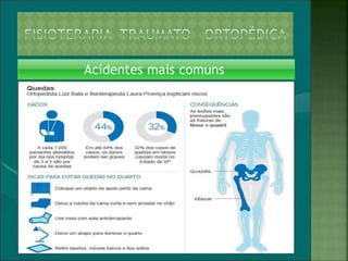 Acidentes mais comuns
 