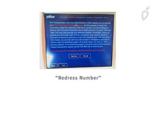 “Redress Number”
 