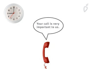 Your call is very
important to us.
 
