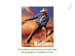 No headline, no features, no body copy.
No packaging, no product in use.
 