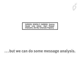 ...but we can do some message analysis.
 