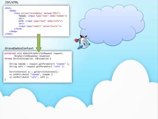 JSP/HTMLGravaDadosContext
