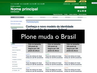 Plone muda o Brasil
 