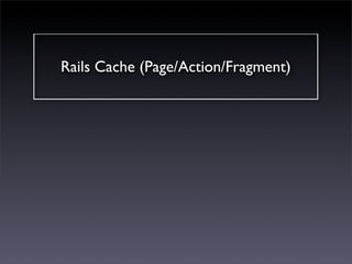 Rails Cache (Page/Action/Fragment)
 