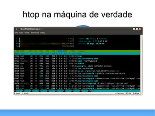 htop na máquina de verdade 