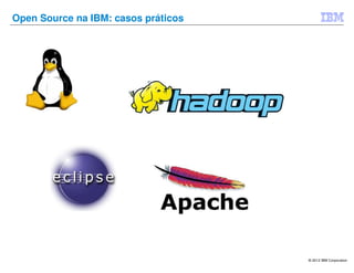 Open Source na IBM: casos práticos




                                     © 2012 IBM Corporation
 