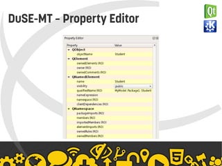   
DuSE-MT – Property Editor
 