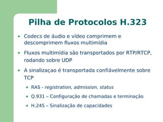 Norma H.200 do ITU-T Framework for Recommendations for audiovisual services 