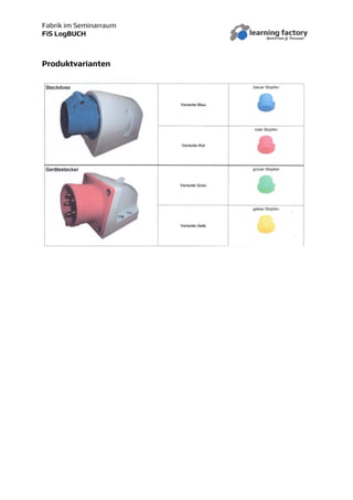 Fabrik im Seminarraum
FiS LogBUCH
Produktvarianten
 