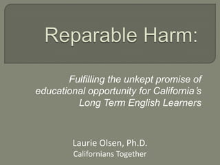 English Learners in California | PPTX