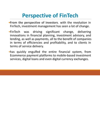 FIST Lecture 3.PDF Chapter 3 Financial Technology | PDF