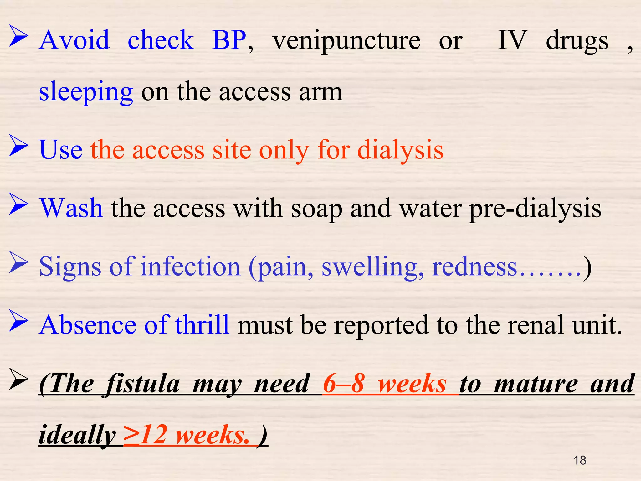 Fistula (Arteriovenous fistula -AVF) | PPT
