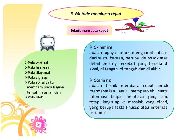 Teknik Membaca Cepat Bentuk Zig Zag Digunakan Untuk Teks