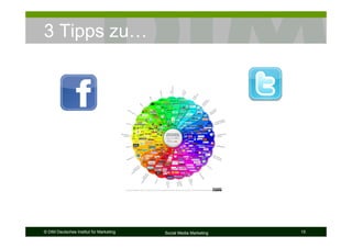 © DIM Deutsches Institut für Marketing Social Media Marketing 15
3 Tipps zu…
 
