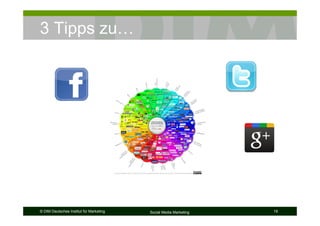 © DIM Deutsches Institut für Marketing Social Media Marketing 19
3 Tipps zu…
 