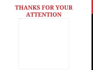 THANKS FOR YOUR
ATTENTION
 