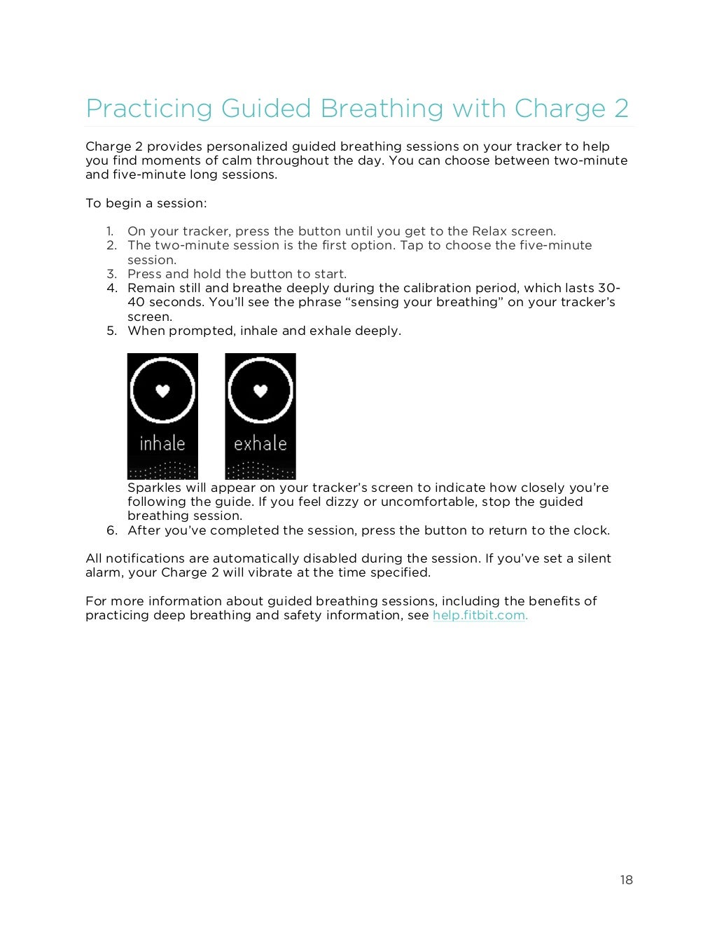 Fitbit charge 2 user manual
