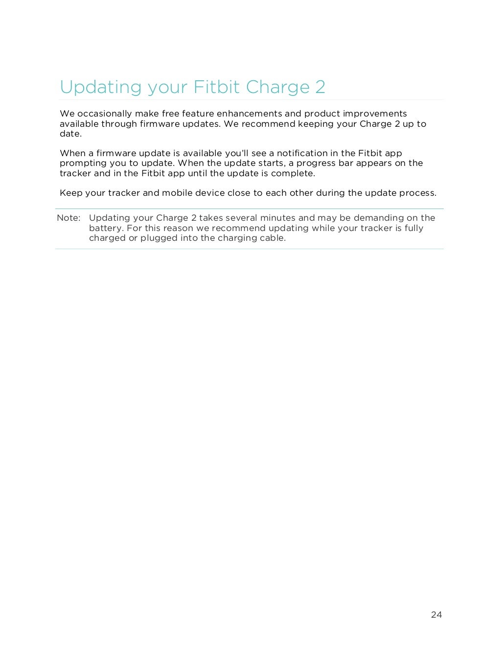 Fitbit charge 2 user manual