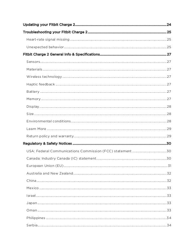 Fitbit charge 2 user manual