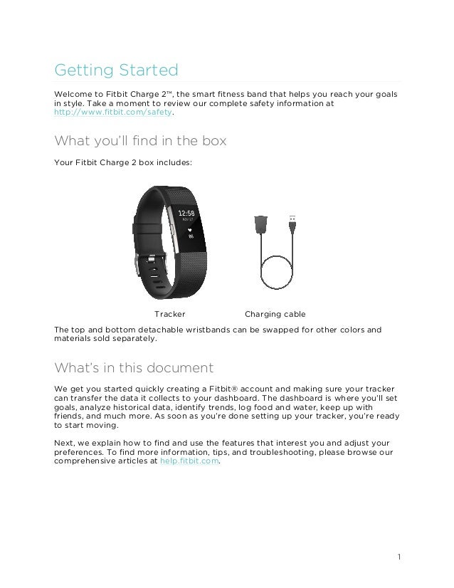 fitbit charge 2 user guide